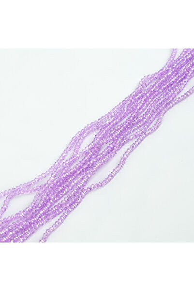 yfhobi 1 Dizi (145-155 Adet) - 2 mm Yassı Kristal Cam Boncuk Dizisi Şeffaf Ja...