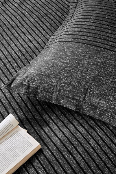 Özdilek Noir Tek Kişilik Lastikli Çarşaf Nevresim Takımı