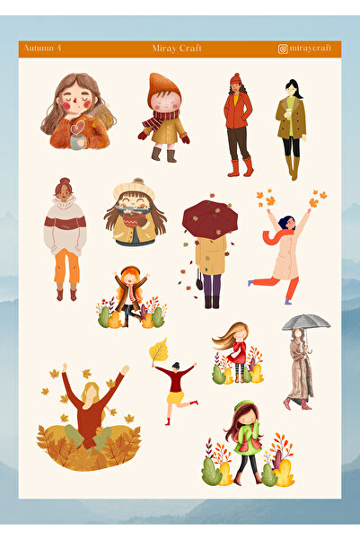 MirayDesign STICKER TEMATIC DE TOAMNA 12*17 CM