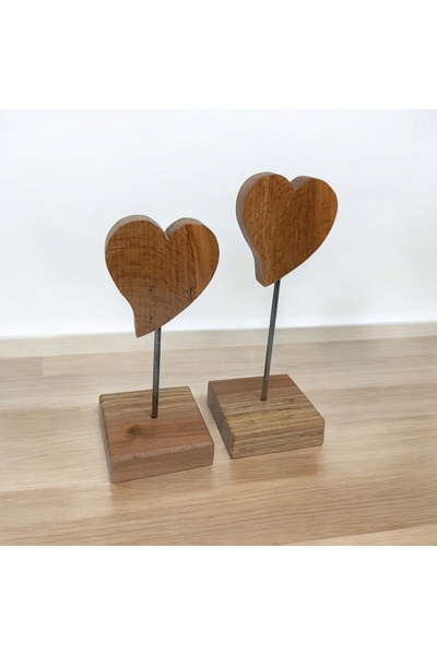 H&L Concept Modern Dekoratif Ahşap Kalp Seti – Ev Dekorasyonu Için Şık Ve Zar...