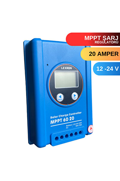 Lexron 20A AMPER MPPT ŞARJ KONTROL CİHAZI