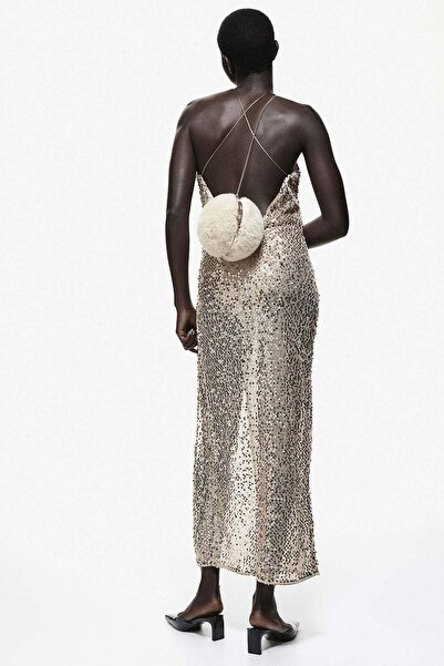 H&M Sequined net dress