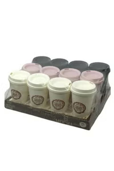 Generic مجموعة من 12 كوب قهوة بلاستيك