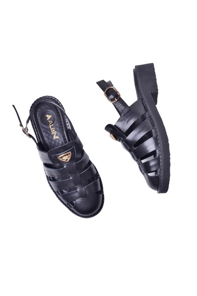 ALBİNİ Γυναικεία Δερμάτινα Σανδάλια Albini 25753963Y