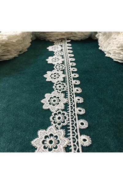 Butik Klasik Güpür oya model top 9 metre beyaz pudra krem seçenek havlu kenar...