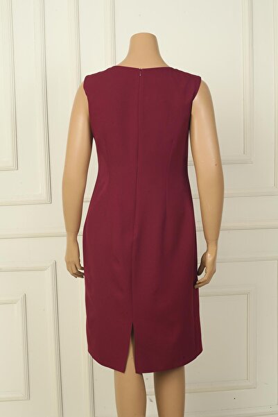 By Saygı Thick Straps Lined Crepe Short Dress