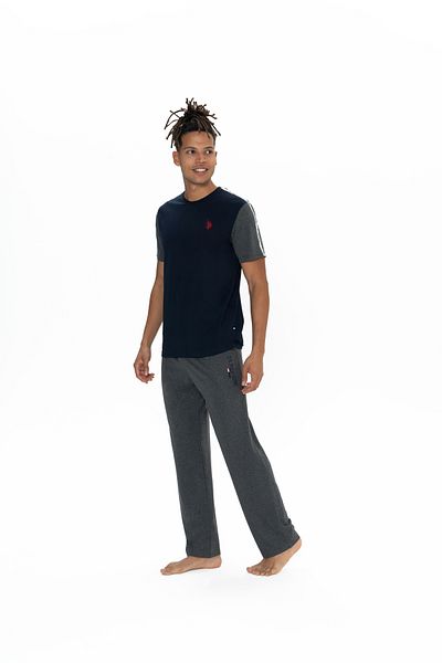U.S. Polo Assn. Άνδρας, Αδειοδοτημένος, USPA, (Navy Blue), Σετ Πιτζάμες