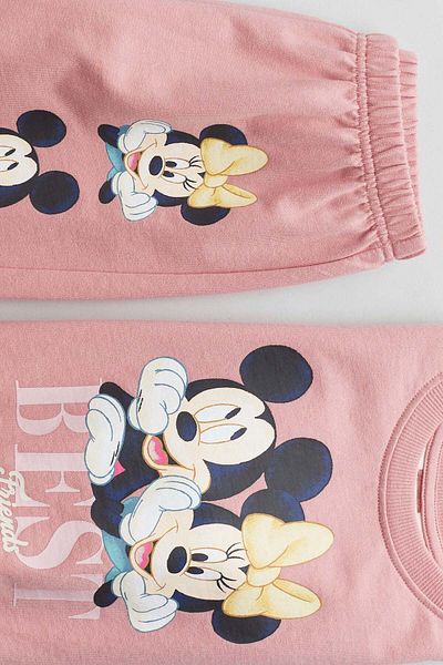 H&M 2-piece printed sweatshirt set