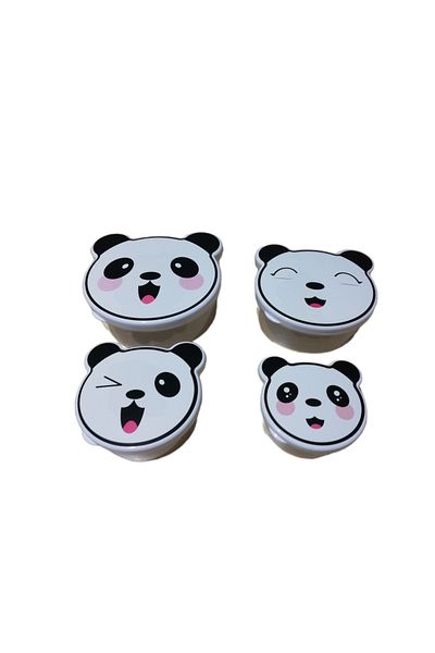 HOBBY LİFE Hobby Life Zoo - Set of 4 Panda Pink Storage Containers