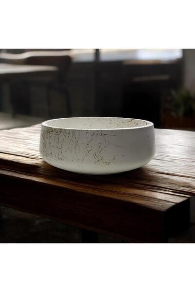 CONAHOME Dekoratif Büyük Boy Bulut Kase, Mum Kasesi, Orta Sehpa Obje Çok Amaclı Kase Sunumluk,sukulent Saksı