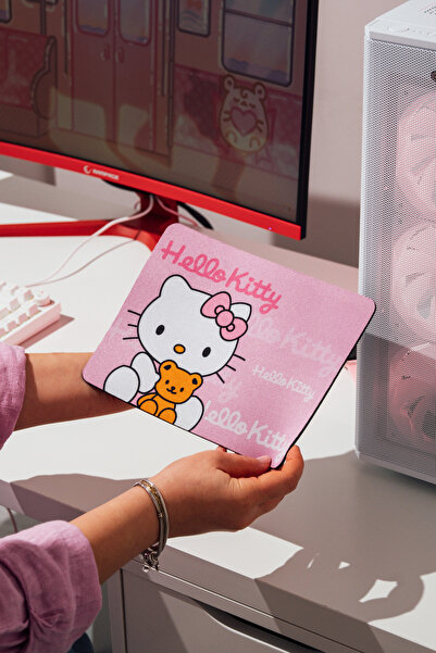 Hello Kitty لوحة ماوس مصممة خصيصًا - وردي