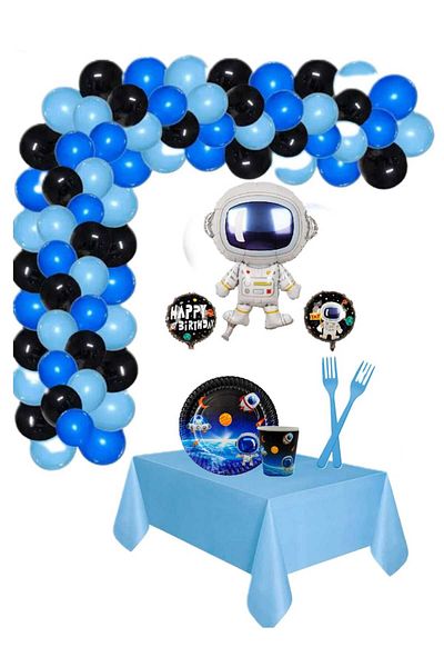 CANSIN Space Themed Birthday Set for 8 People