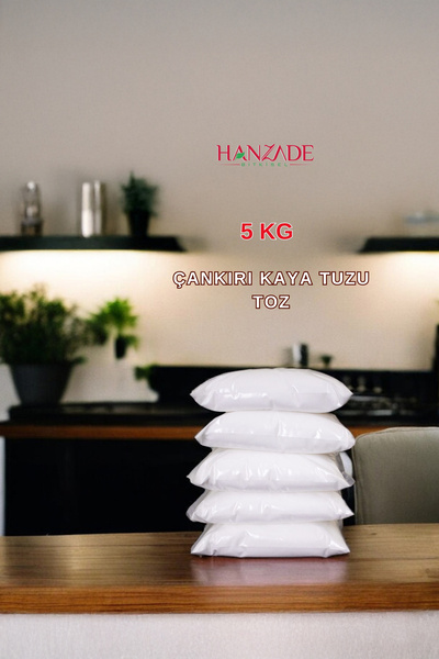 Hanzade Bitkisel 84 Mineralli Doğal Çankırı Kristal Toz Kaya Tuzu 5 Kg