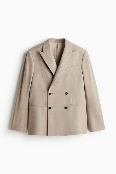 H&M Regular Fit Wool-blend double-breasted jacket