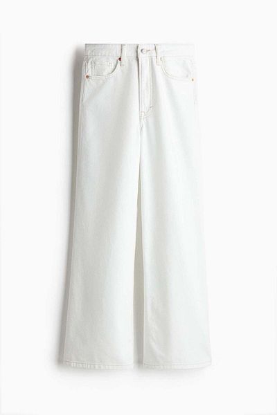 H&M Petite Length Feather Soft Wide Ultra High Jeans