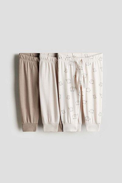 H&M 3-pack Cotton Jersey Joggers