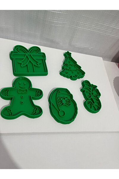 Christmas Themed Cookie Mold Stamp and Cutter Set-9 cm
