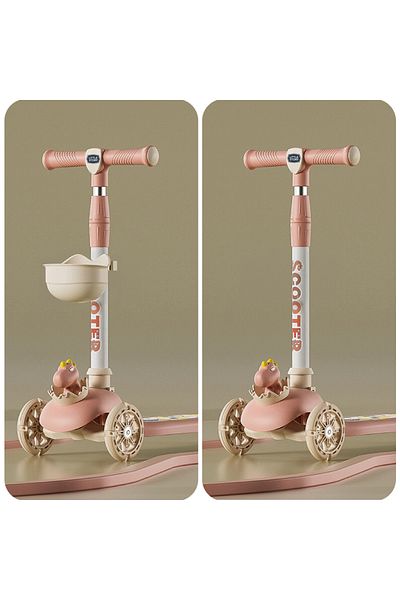 Little Story Little Story Kids Scooter & Ride on  – Dinosaur Pink