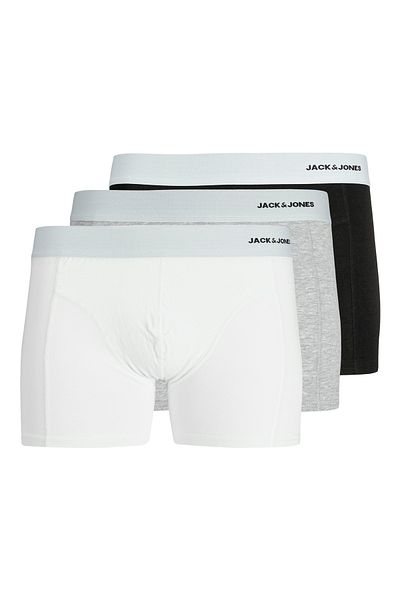 Jack & Jones Jack Jones Jacsense Bamboo Trunks 3 Pack Sn Ανδρικό λευκό μπόξερ 12276566 -01