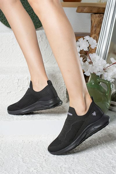 Allyup Μαύρο Unisex Sneaker - Slip-On, αναπνεύσιμα, ελαφριά και εύκαμπτα αθλητικά παπούτσια 041f