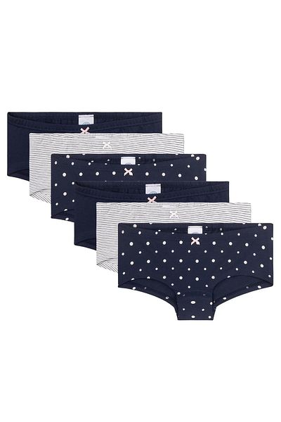 Sanetta Mädchen Unterhose, 6er Pack - Cutbrief, Unterwäsche, Stretch-Baumwolle, Single Jersey, gemus