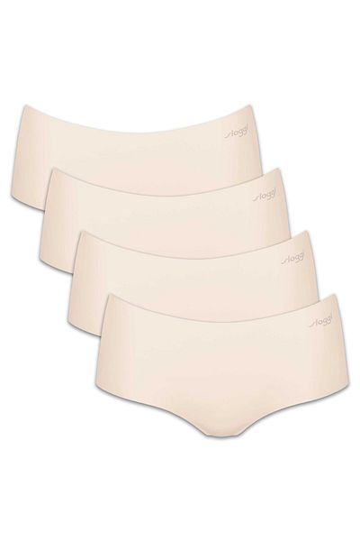 SLOGGI Damen Shorts, 4er Pack - Zero Microfibre 2.0 Shorts, Mikrofaser, einfarbig