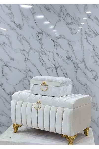 Kırçova Tekstil Şura Ikili Çeyiz Sandığı