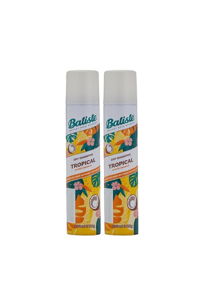 Batiste Dry Shampoo Tropical 200ml Twin Pack Promo