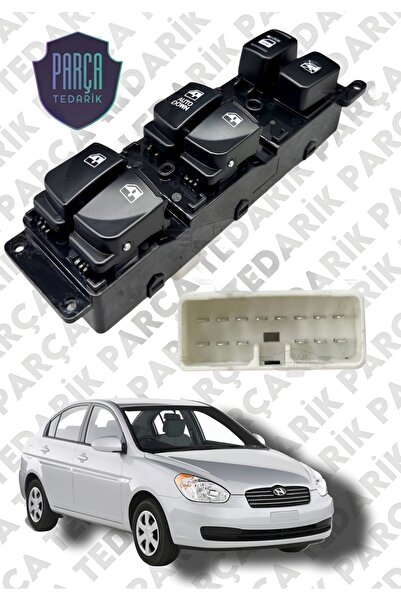PARÇA TEDARİK HYUNDAİ ACCENT ERA ÖN SOL CAM AÇMA DÜĞMESİ 2006-2009 MODELLER A...
