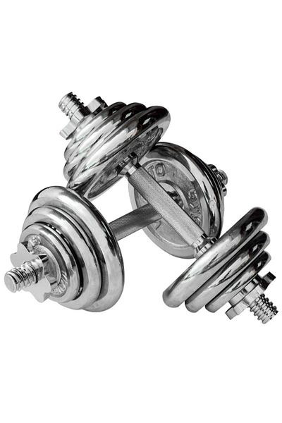 Body Builder Chrome Dumbell Set 20Kg 38-1122