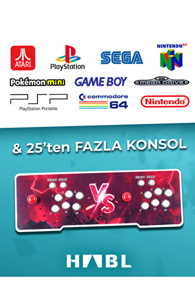 habl 2025 RETRO ARCADE OYUN KONSOLU 50500 OYUNLU SÜPER BOX
