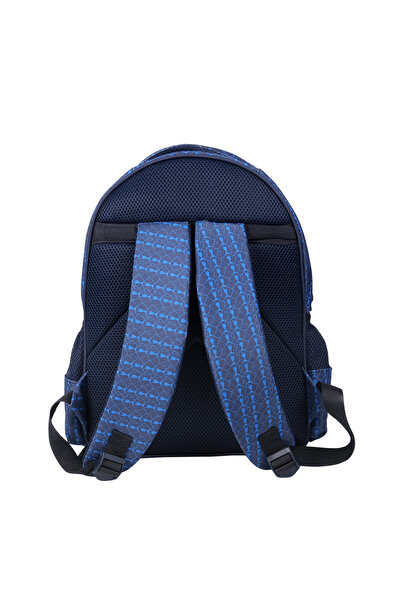 Fenerbahçe Дитячий рюкзак для школи з ліцензійним принтом FB Basketbol, підкладкою, блискавкою та бічними відділеннями