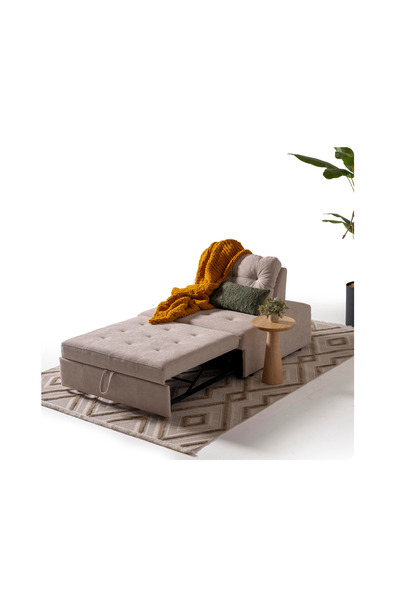 Home Kafi Yataklı Tekli Koltuk Vizon