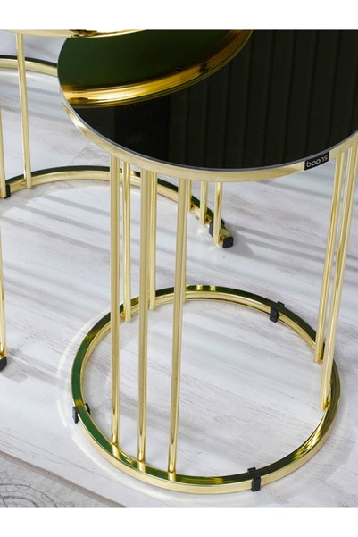 boons Palmira Zigon Sehpa, Gold - Bronz Cam