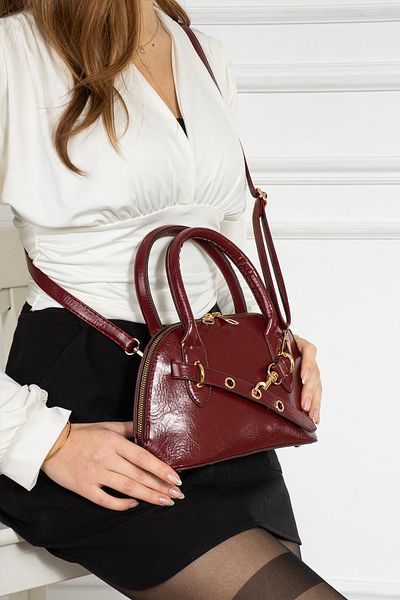 Mojeva Monica Double Handle Women's Hand, Crossbody and Shoulder Bag with Special Lock System