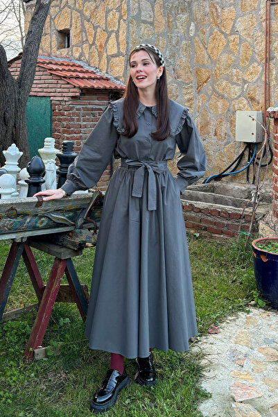 Ceylan Otantik Anthracite Balloon Skirt