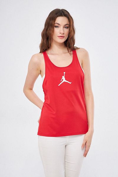 Moda Işık Sports Tank White Printed Red Color