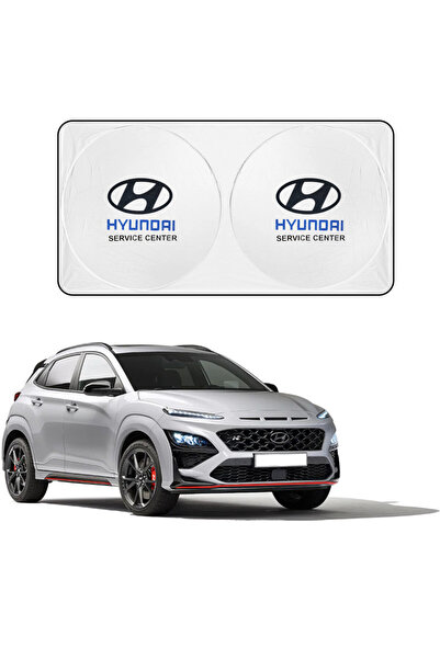 Hyundai غطاء واقي من أشعة الشمس للزجاج الأمامي للسيارة، فضي اللون، قابل للطي، واقي من الأشعة فوق البنفسجية