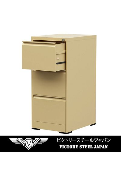Mahmayi Godrej OEM File Cabinet with Lock, 3 Large Storage steel Metal Portable Cabinet with 3 Drawer-Beige