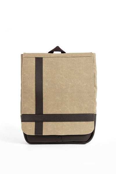 By Hakan Σακίδιο πλάτης Laptop Mega 419 Unisex Canvas - Διαμέρισμα, CAMEL-BROWN