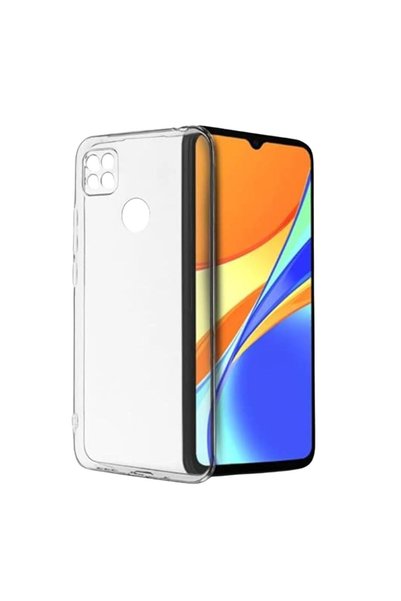 HANPORIUM جراب سيليكون شفاف متوافق مع هاتف Redmi 9C - غطاء حماية كامل مرن مع ...