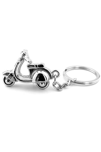 Solfera Silver Color Vespa Scooter Motorcycle Metal Keychain Kc171