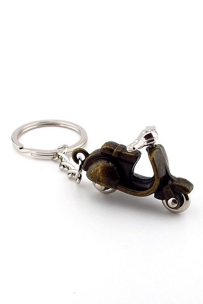Solfera Vespa Scooter Kc170 - Bronze Color, Metal Keychain