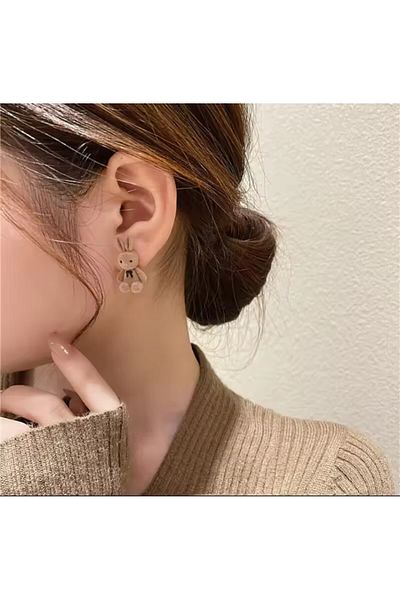 AKSESUARIM Special Design, Snake, Animal Themed Plush Earring