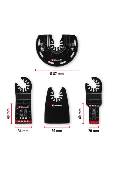 Einhell Orijinal 4 Parça Çok Amaçlı Alet Seti - 49708104