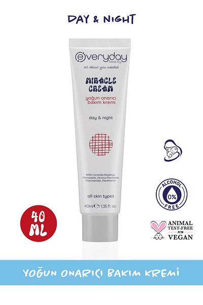 Everyday Beauty Miracle Cream - Intensive Repair Miraculous Care Cream 40ml (Centella, Hamamelis, Madecassol, Arnica)