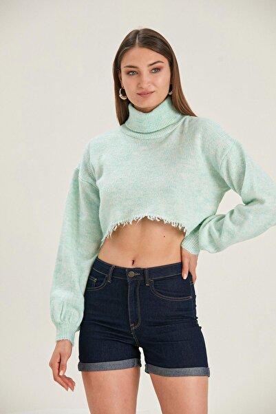 ALEXANDERGARDI Pulover sa visokim ovratnikom Skraćeni kroj (B22-5752)