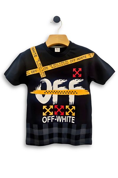 TRİLİYA Triliya Boy's Double Set - Off-White Printed T-Shirt and Sweatpants Age 3-11