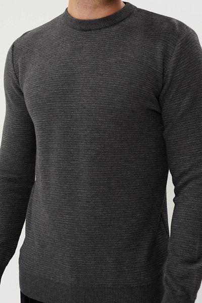 Twister Jeans ET 3635 Ανδρικό πουλόβερ με μοτίβο Crew Neck