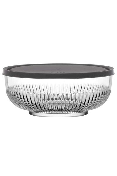 LAV Tokyo Storage Container 3 Pieces (880 CC) Gray with Lid